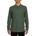 camisa-manga-comprida-verde-caden-solid-dark-pine-da-volcom