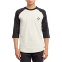 camiseta-manga-3-4-branco-e-preto-cutout-black-da-volcom