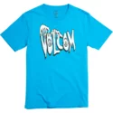 camiseta-manga-curta-azul-para-crianca-volcom-panic-division-cyan-blue-da-volcom