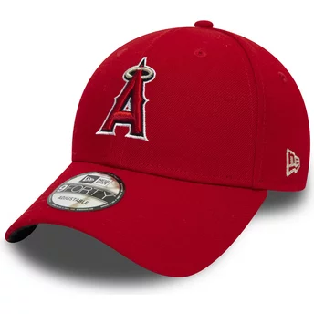 Boné curvo vermelho ajustável 9FORTY The League da Los Angeles Angels MLB da New Era
