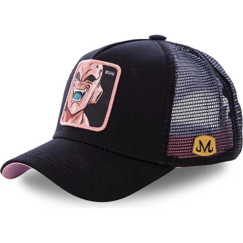 Boné trucker preto Kid Buu BUU Dragon Ball da Capslab