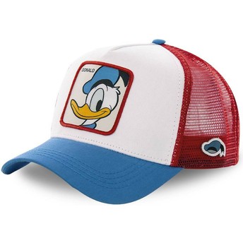 Boné trucker branco, vermelho e azul Pato Donald DUC2 Disney da Capslab