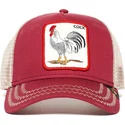 bone-trucker-vermelho-galo-rooster-da-goorin-bros