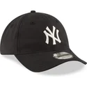 bone-curvo-preto-ajustavel-9twenty-nylon-packable-da-new-york-yankees-mlb-da-new-era