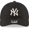 bone-curvo-preto-ajustavel-9twenty-nylon-packable-da-new-york-yankees-mlb-da-new-era