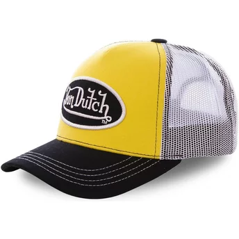 Boné trucker amarelo, branco e preto COL YEL da Von Dutch