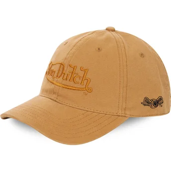 Boné curvo amarelo ajustável WHEAT da Von Dutch