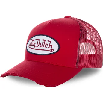 Boné trucker vermelho para criança KID_FRESH1 da Von Dutch