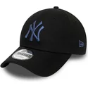 bone-curvo-preto-ajustavel-com-logo-azul-9forty-colour-essential-da-new-york-yankees-mlb-da-new-era