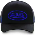 bone-trucker-preto-com-logo-azul-neo-blu-da-von-dutch