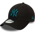 bone-curvo-preto-ajustavel-com-logo-azul-9forty-league-essential-da-new-york-yankees-mlb-da-new-era
