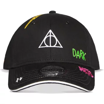 Boné curvo preto ajustável para criança Talismãs da Morte Wizards Unite Harry Potter da Difuzed