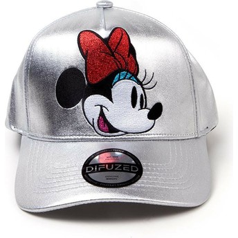 Boné curvo prateado snapback Minnie Mouse Disney da Difuzed