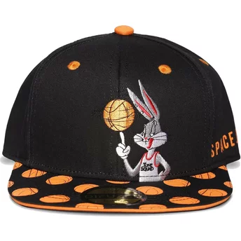Boné plano preto snapback Bugs Bunny Space Jam Looney Tunes da Difuzed