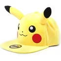 bone-plano-amarelo-snapback-pikachu-plush-pokemon-da-difuzed