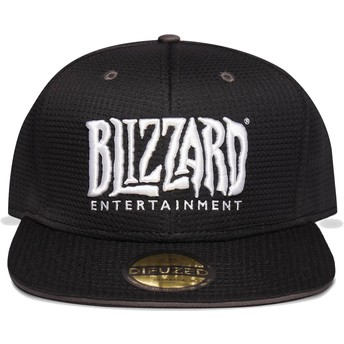 Boné plano preto snapback Logo Blizzard Entertaiment da Difuzed