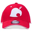 bone-curvo-vermelho-snapback-leaf-logo-animal-crossing-da-difuzed