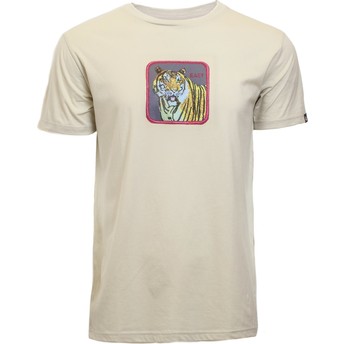 Camiseta da manga curta bege tigre Easy Clawsome The Farm da Goorin Bros.