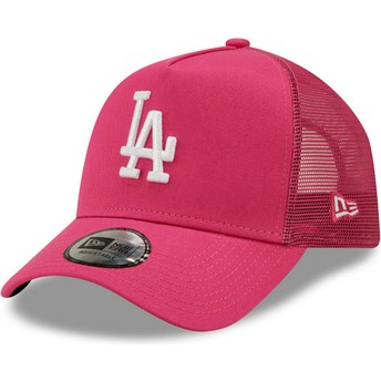 Boné trucker rosa A Frame Tonal Mesh da Los Angeles Dodgers MLB da New Era