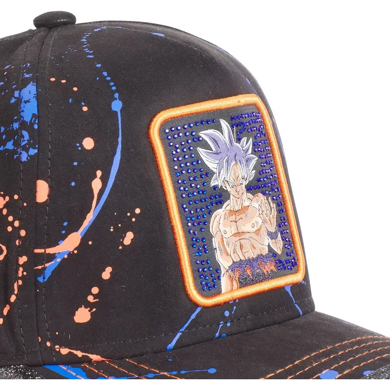 Boné trucker branco, preto e laranja Son Goku Criança DB3 GOK2