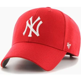 Boné curvo vermelho snapback MVP da New York Yankees MLB da 47 Brand