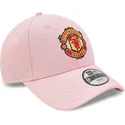 bone-curvo-rosa-ajustavel-para-crianca-9forty-da-manchester-united-football-club-premier-league-da-new-era