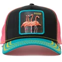 bone-trucker-branco-rosa-e-azul-flamingo-squad-flamingoals-the-farm-da-goorin-bros