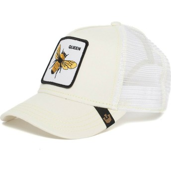 Boné trucker branco abelha Queen Bee 2 da Goorin Bros.