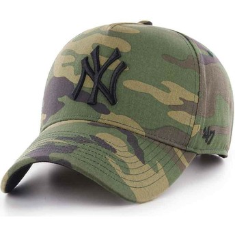 Boné curvo camuflagem snapback MVP DT Grove da New York Yankees MLB da 47 Brand