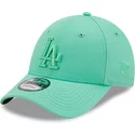 bone-curvo-verde-ajustavel-com-logo-verde-9forty-league-essential-da-los-angeles-dodgers-mlb-da-new-era