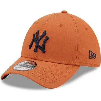 Boné curvo castanho justo 39THIRTY League Essential da New York Yankees MLB da New Era