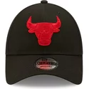 bone-curvo-preto-ajustavel-com-logo-vermelho-9forty-neon-pack-da-chicago-bulls-nba-da-new-era
