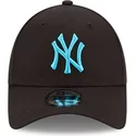 bone-curvo-preto-ajustavel-com-logo-azul-9forty-neon-pack-da-new-york-yankees-mlb-da-new-era