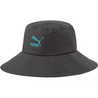 Chapéu balde preto com logo azul para mulheres Prime da Puma