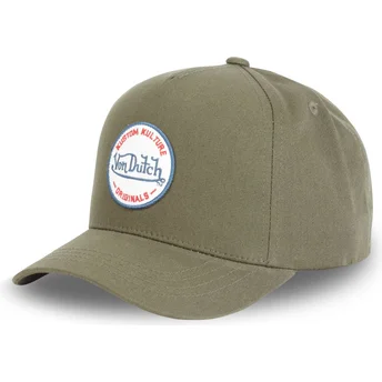 Boné curvo verde snapback Kustom Kulture COL KAKI da Von Dutch