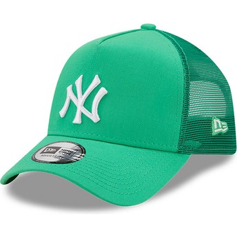 Boné trucker verde A Frame Tonal Mesh da New York Yankees MLB da New Era