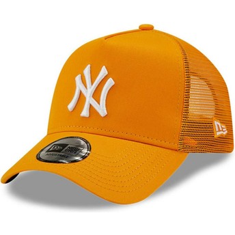 Boné trucker laranja A Frame Tonal Mesh da New York Yankees MLB da New Era
