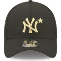 bone-trucker-preto-justo-com-logo-dourado-39thirty-all-star-game-da-new-york-yankees-mlb-da-new-era