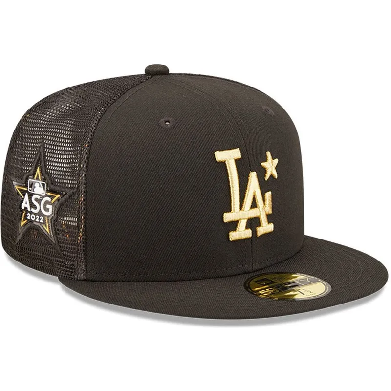 bone-trucker-plano-preto-justo-com-logo-dourado-59fifty-all-star-game-da-los-angeles-dodgers-mlb-da-new-era