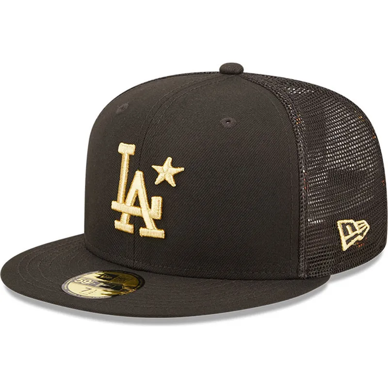bone-trucker-plano-preto-justo-com-logo-dourado-59fifty-all-star-game-da-los-angeles-dodgers-mlb-da-new-era