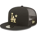 bone-trucker-plano-preto-com-logo-dourado-9fifty-all-star-game-da-los-angeles-dodgers-mlb-da-new-era