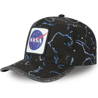 Boné curvo preto ajustável GLI NASA da Capslab