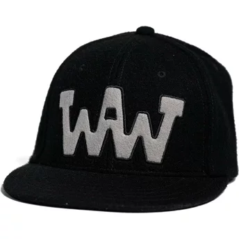Boné plano preto snapback WAW WW29 da Wheels And Waves