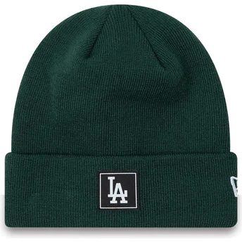 Gorro verde escuro Team Cuff da Los Angeles Dodgers MLB da New Era