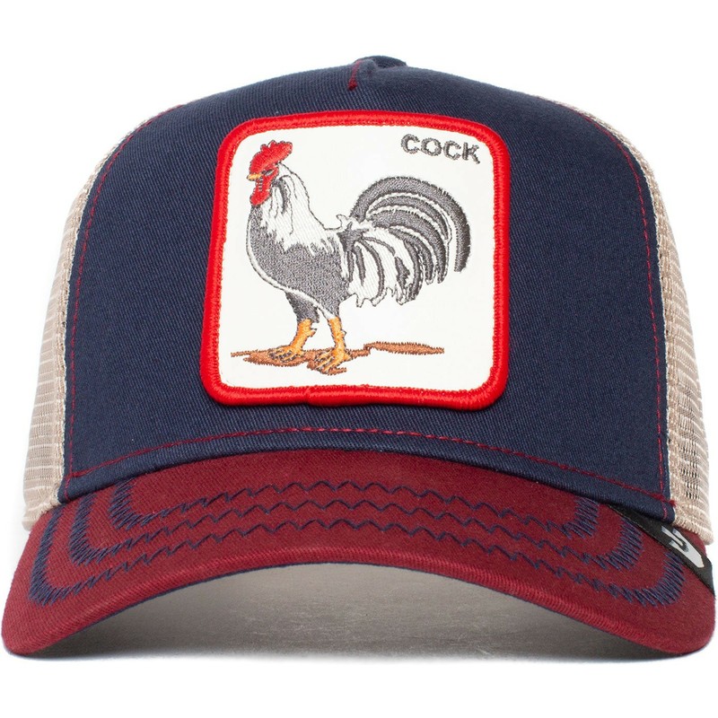 bone-trucker-azul-marinho-galo-all-american-rooster-da-goorin-bros