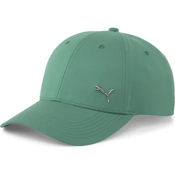 Boné curvo verde ajustável Metal Cat da Puma