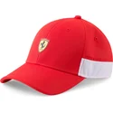 bone-curvo-vermelho-e-branco-ajustavel-sptwr-race-bb-da-ferrari-formula-1-da-puma