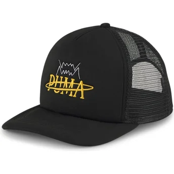 Boné trucker preto snapback Basketball da Puma