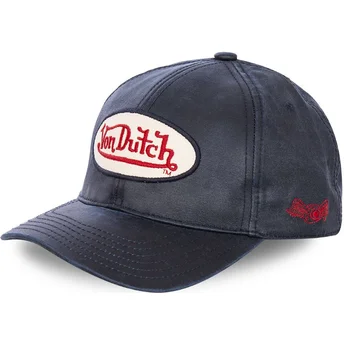 Boné curvo azul marinho snapback CARI da Von Dutch