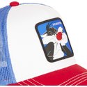 bone-trucker-branco-azul-e-vermelho-sylvester-sy2-looney-tunes-da-capslab